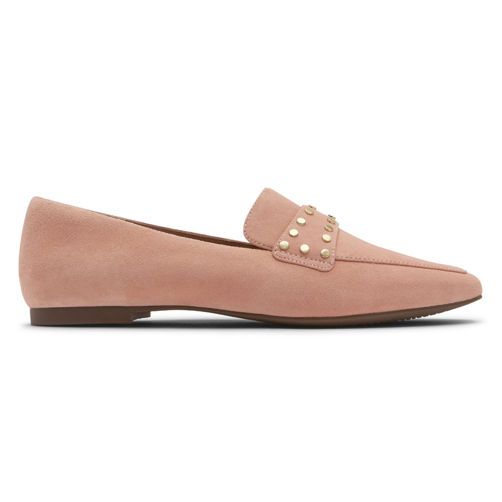 Rockport Womens Total Motion Laylani Studded - Loafers Pink - KOU345802